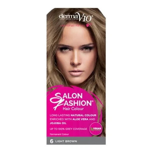 SALON FASHION HAIR COLOUR LIGHT BROWN 6