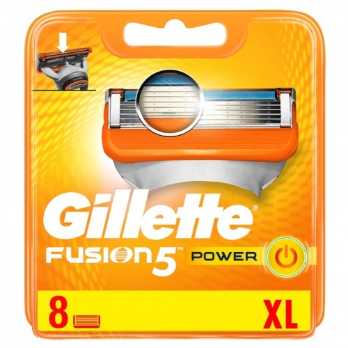 GILLETTE FUSION PWR BLADES 8