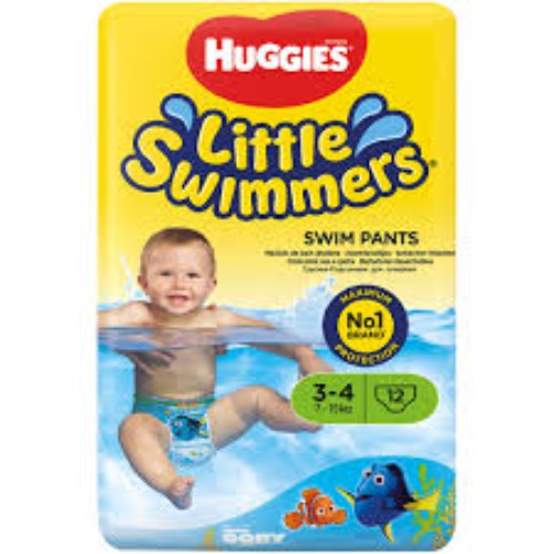 HUGGIES LITTLE SWIMMERS MED SIZE 3-4 PACK 12