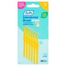 TePe Angle Interdental Brushes Yellow 0.7mm size 4