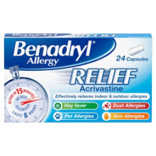 Benadryl Allergy Relief 24caps