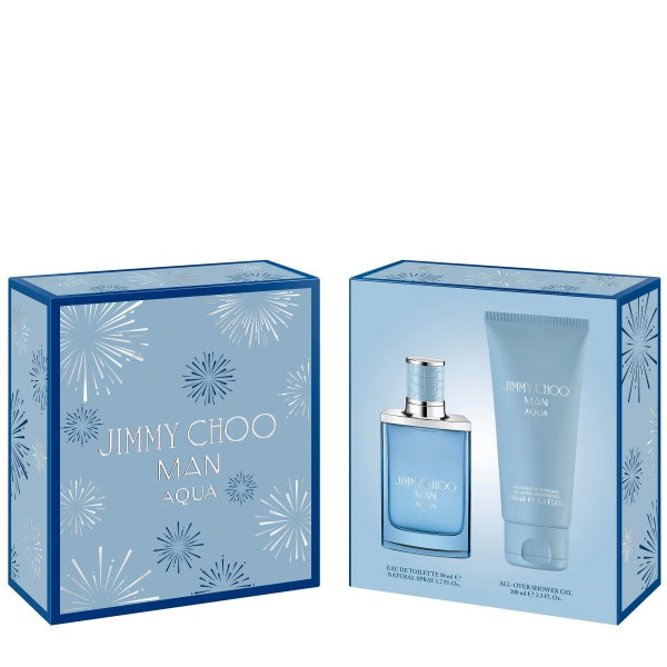 Jimmy Choo Man Aqua 50ml Eau De Toilette Spray + 100ml All-over Shower Gel Set