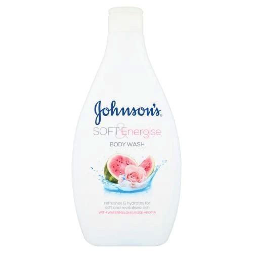 JOHNSON'S SOFT & ENERGISE BODY WASH WITH WATERMELON & ROSE AROMA 400ML