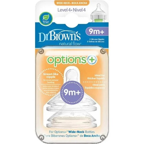 DR BROWN'S OPTIONS LEVEL 4 TEATS 2PK