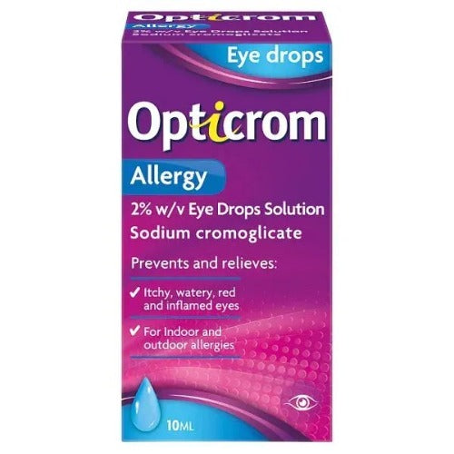 OPTICROM ALLERGY EYE DROPS 10ML