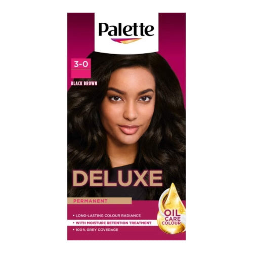 Palette Deluxe Creme Colouration 3-0 Black Brown Hair Dye