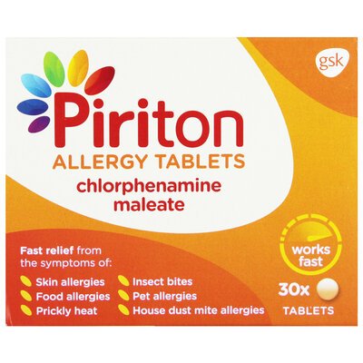 PIRITON ALLERGY TABLETS 30S