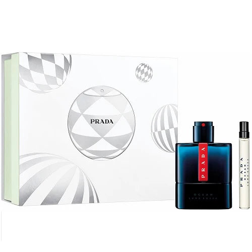 Prada Luna Rossa Ocean 100ml Eau De Toilette Spray + 10ml Eau De Toilette Spray Gift Set 2024