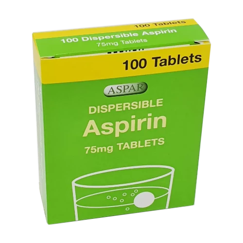 Aspirin 75mg Dispersible 100 Tablets