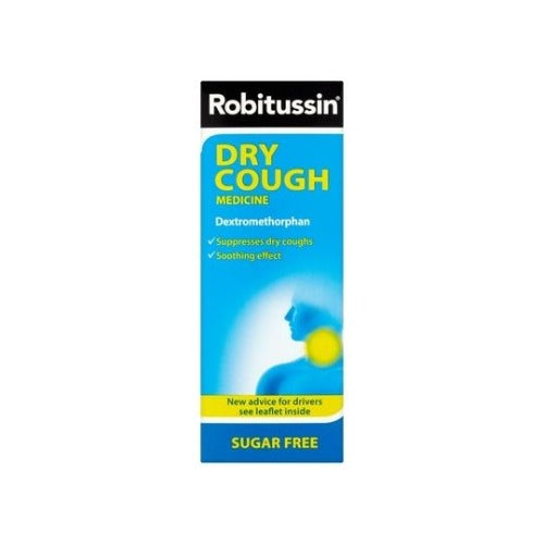 ROBITUSSIN DRY COUGH 100ML SUGAR FREE