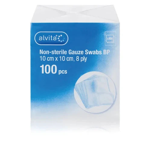 GAUZE SWAB 10CMSQ NON STE 8PLY