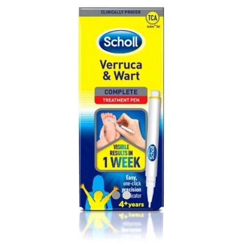 SCHOLL VERRUCA & WART COMPLETE TREATMENT PEN 4+ YEARS