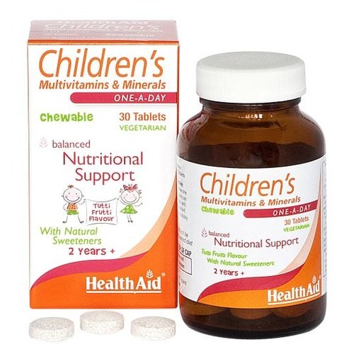 Health Aid Childrens Multivitamins & Minerals - 30 Chewable Tablets