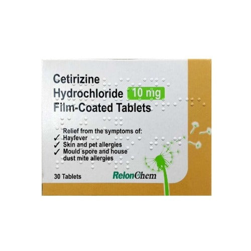 Cetirizine 10mg 30 Tablets