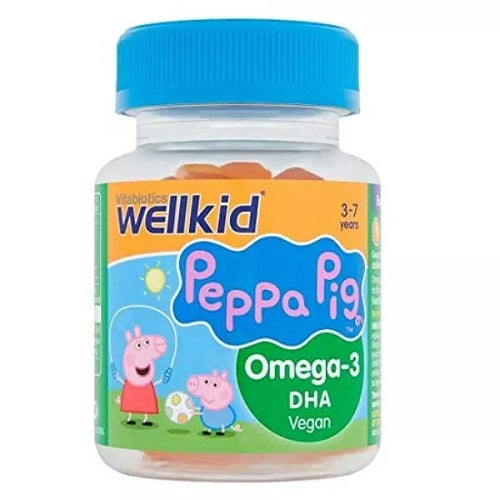 VITABIOTICS WELLKID PEPPA PIG OMEGA DHA VEGAN 3-7 YEARS 30 JELLIES