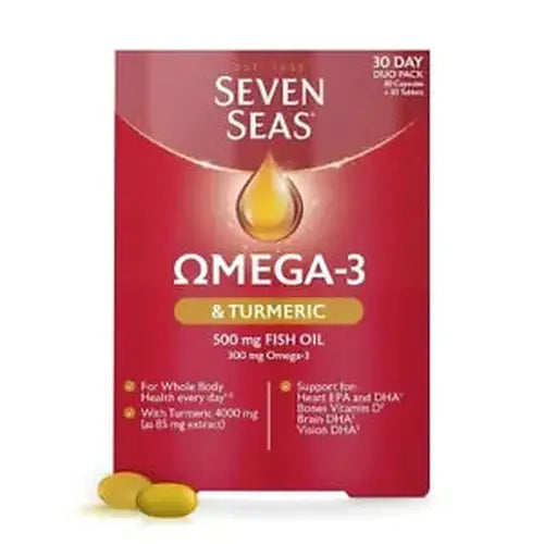 SEVEN SEAS OMEGA-3+TURMERIC 30 DUO