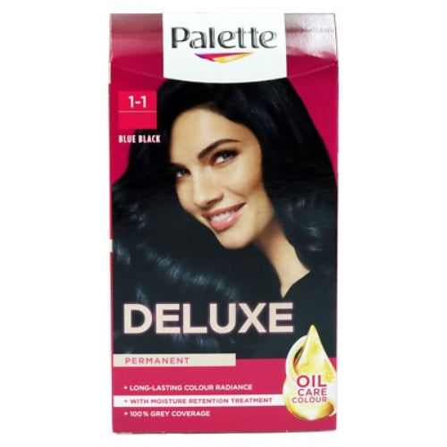 Palette Deluxe Permanent Hair Dye Blue Black 1-1