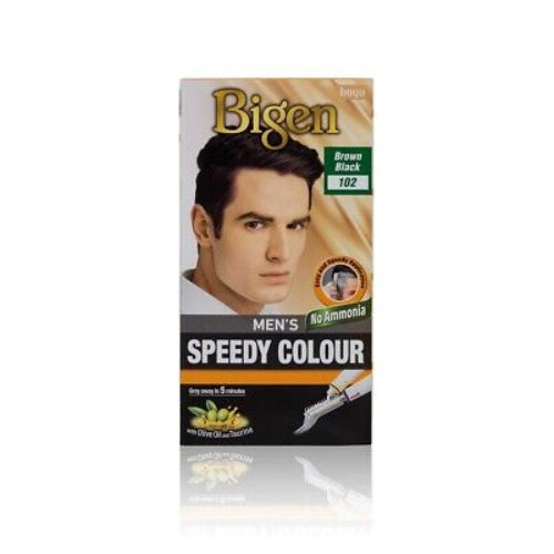 Bigen Mens Speedy Hair Colour 102 Brown Black
