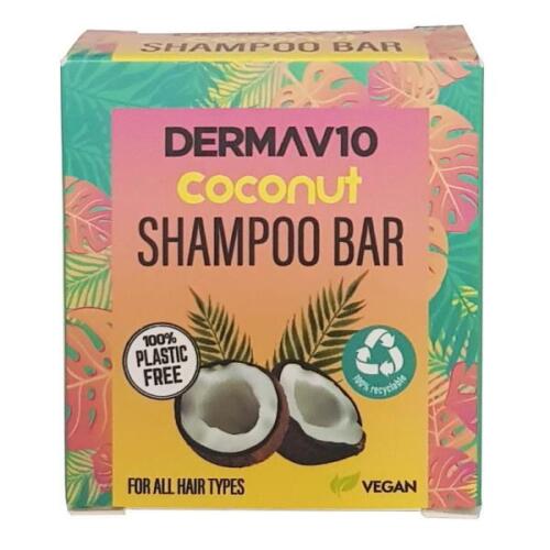 Dermav10 Coconut 50g Shampoo Bar