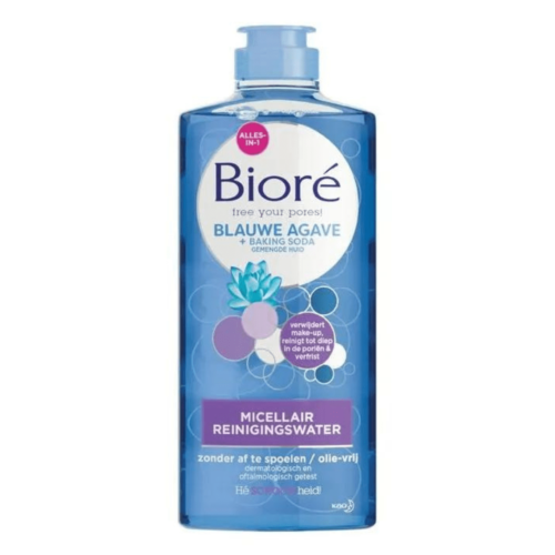 Biore Blue Agave Baking Soda Cleansing Micellar Water 300ml Oil Free Deep Clean
