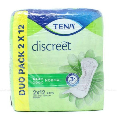 TENA LADY DISCREET NORMAL DUO 24 PADS