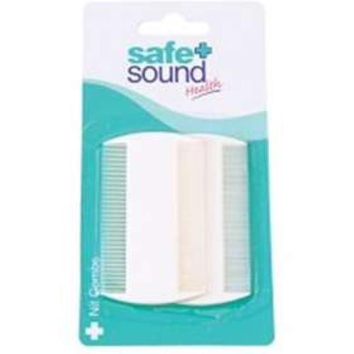 Safe + Sound Plastic Nit Combs - 2 Pieces