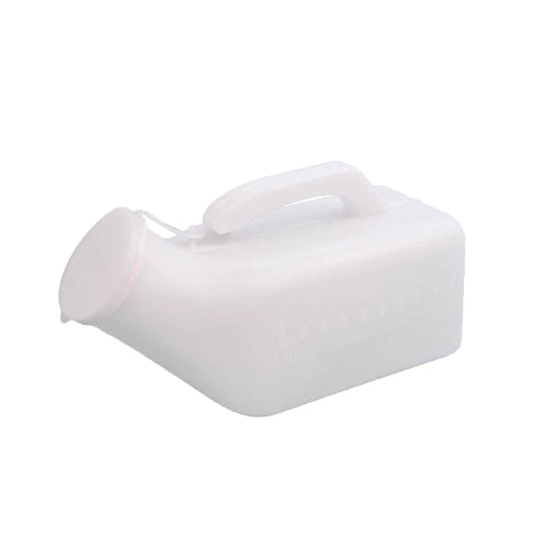 Male Urinal Bottle With Lid 1 Litre-incontinence/toileting/travel/camping