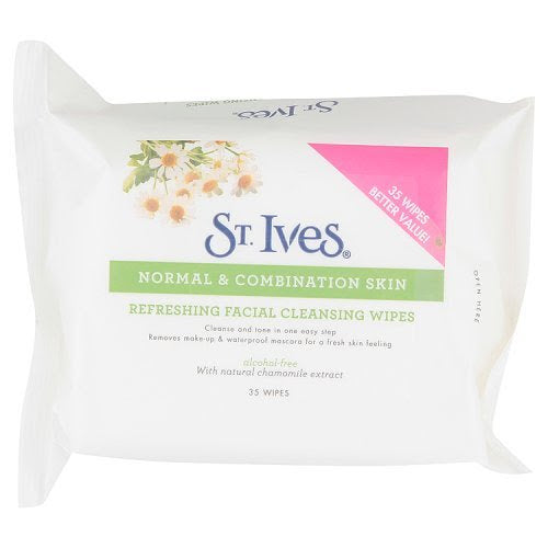 ST IVES REFESHING FACIAL CLEAN 35 WIPES