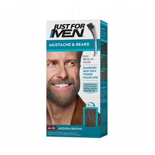 JUST FOR MEN MOUSTACHE & BEARD MED BROWN