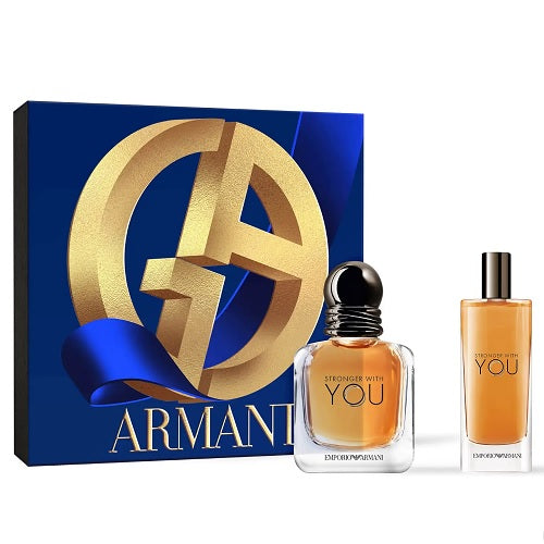 Emporio Armani Stronger With You 50ml EDT Spray + 15ml EDT Spray Gift Set 2023