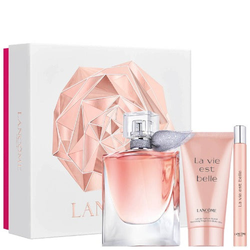 Lancome La Vie Est Belle 50ml + 10ml L‚Äôeau De Parfum Spray + 50ml Body Lotion Gift Set