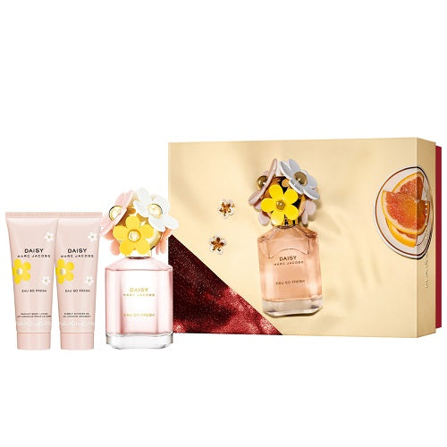 Marc Jacobs Daisy Eau So Fresh 75ml Edt +75ml Body Lotion +75ml Shower Gel Gift Set