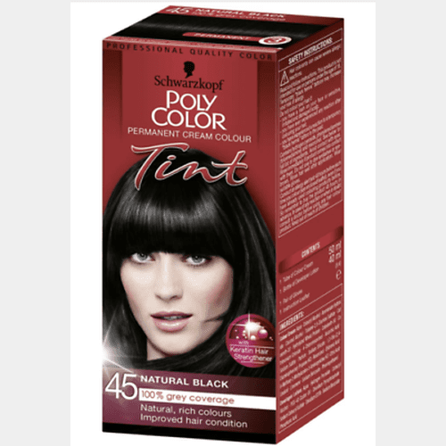 Schwarzkopf Poly Color Tint 45 Natural Black Cream Colour