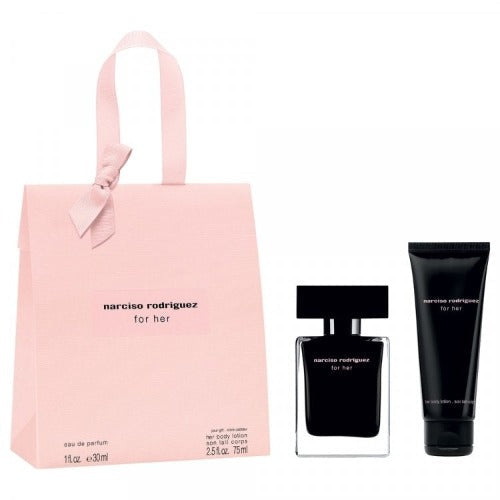 Narciso Rodriguez For Her 30ml Edt Spray + 75ml Body Lotion