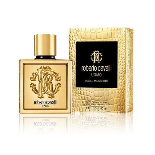 Roberto Cavalli Uomo Golden Anniversary 100ml Eau De Parfum Intense