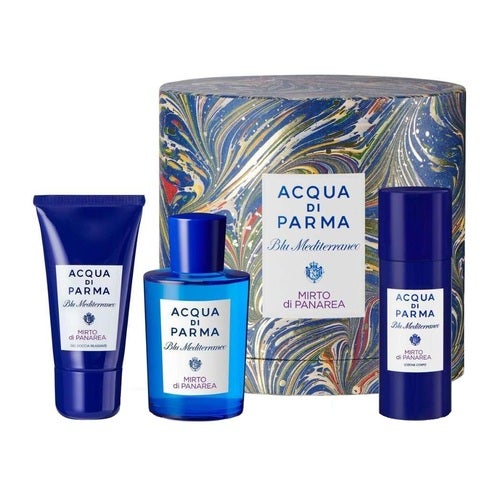 Acqua Di Parma Mirto Di Panarea 75ml EDT Spray + 40ml Shower Gel + 50ml Body Lotion Gift Set 2023