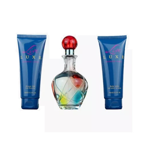 Jennifer Lopez Live Luxe 100ml EDP Spray +75ml Body Lotion + 75ml Shower Gel Gift Set