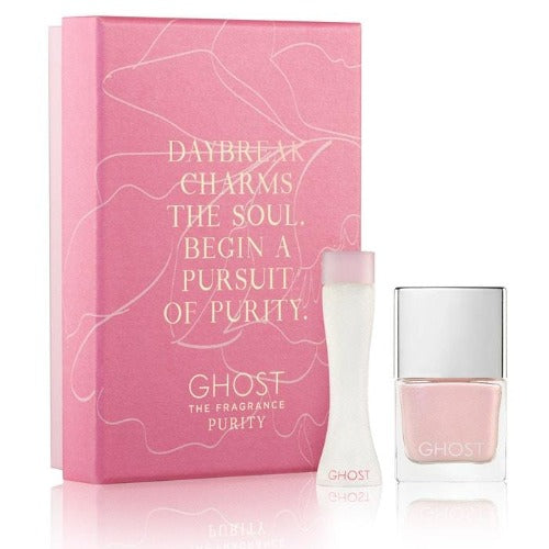 Ghost Purity 5ml Edt Splash + 10ml Ghost Pink Shimmer Nail Polish Gift Set