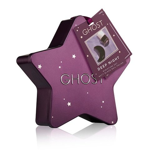 Ghost Deep Night 10ml Eau De Toilette Splash + 10ml Matt Black Nail Polish Star Gift Set