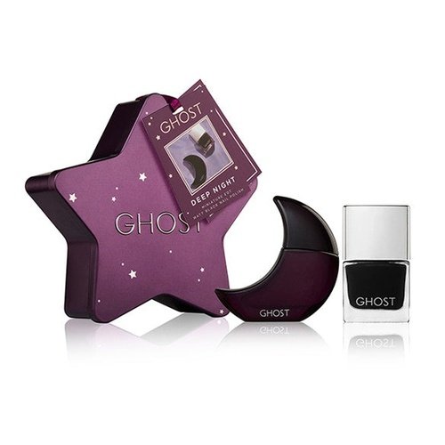 Ghost Deep Night 10ml Eau De Toilette Splash + 10ml Matt Black Nail Polish Star Gift Set