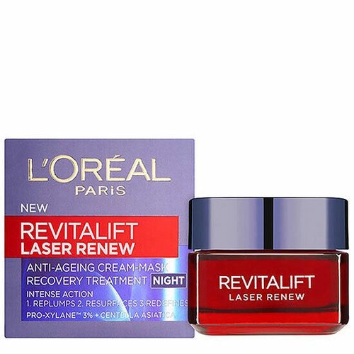 L'oreal Revitalift Laser Renew Anti-ageing Cream-mask Night Hyaluronic Acid 50ml