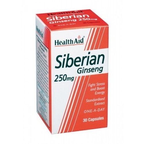 Health Aid Siberian Ginseng 250mg - 30 Capsules