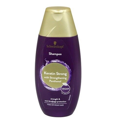 Schwarzkopf Shampoo Keratin Strong With Strengthening Panthenol Vegan 250ml