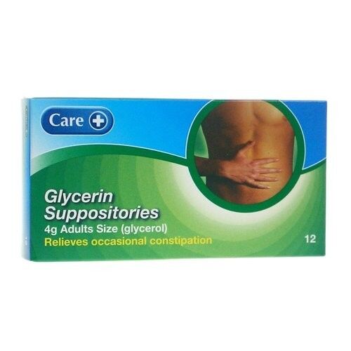 GLYCERIN SUPPOSITORIES 4g BP FOR CONSTIPATION NEW