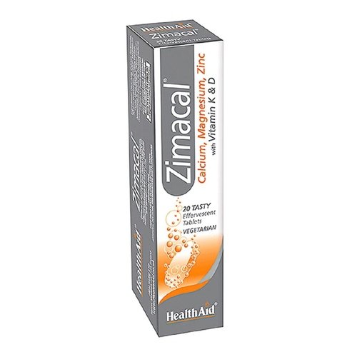 Healthaid Zimacal With Vitamin K & D 20 Tasty Effervescent Tablets