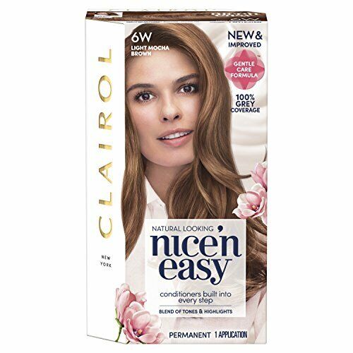 Clairol Nice N Easy 6W Light Mocha Brown