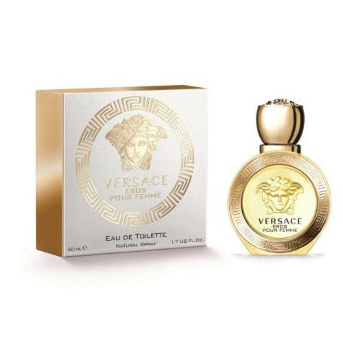 VERSACE EROS POUR FEMME 50ML EAU DE TOILETTE SPRAY BRAND NEW & SEALED - LuxePerfumes