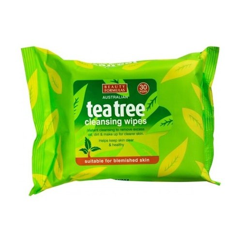 Beauty Formulas Australian Tea Tree Cleansing Wipes 30wipes