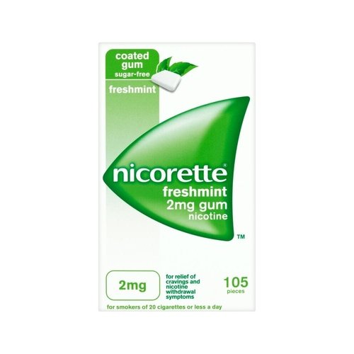 Nicorette  Freshmint 2mg Sugar-free Chewing Gum - Pack Of 105