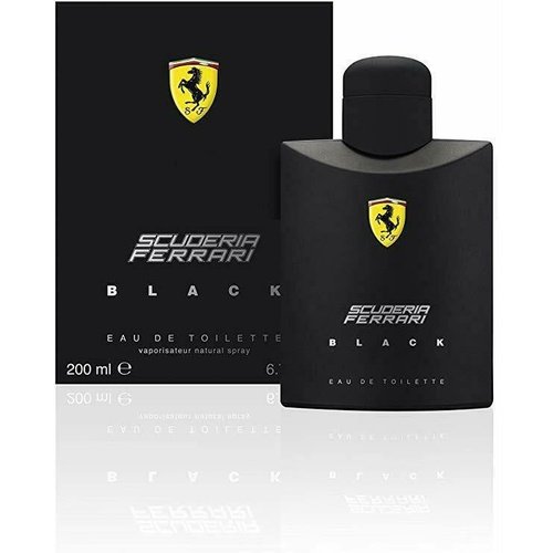 FERRARI SCUDERIA BLACK 200ML EAU DE TOILETTE SPRAY - LuxePerfumes